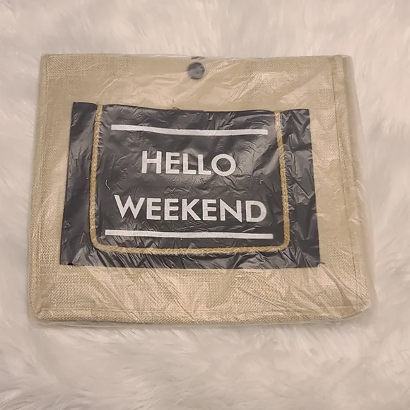 5 STAR RATED Beach Summer Hello Weekend Letter Tote Beach Bag 🏖 - Picture 5 of 5